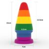 LOVETOY Anale Plug Prider 15 cm LGBT