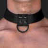 collar-with-leash-black-matt (3) LOVETOY Halsband met Riem Zwart Mat