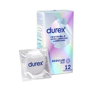 condoms-invisible-extra-lub-12ud DUREX Condooms Invisible Extra Lub 12 stuks
