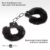 furry-handcuffs-black (7) MASTER SERIES Harige Handboeien Zwart