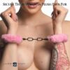 furry-handcuffs-pink MASTER SERIES Harige Handboeien Roze