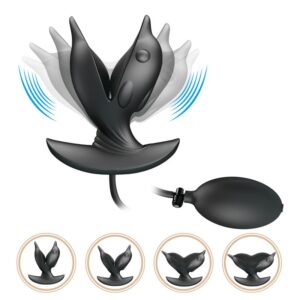 PRETTYLOVE Hanson Opblaasbare Anale Plug met Vibratie