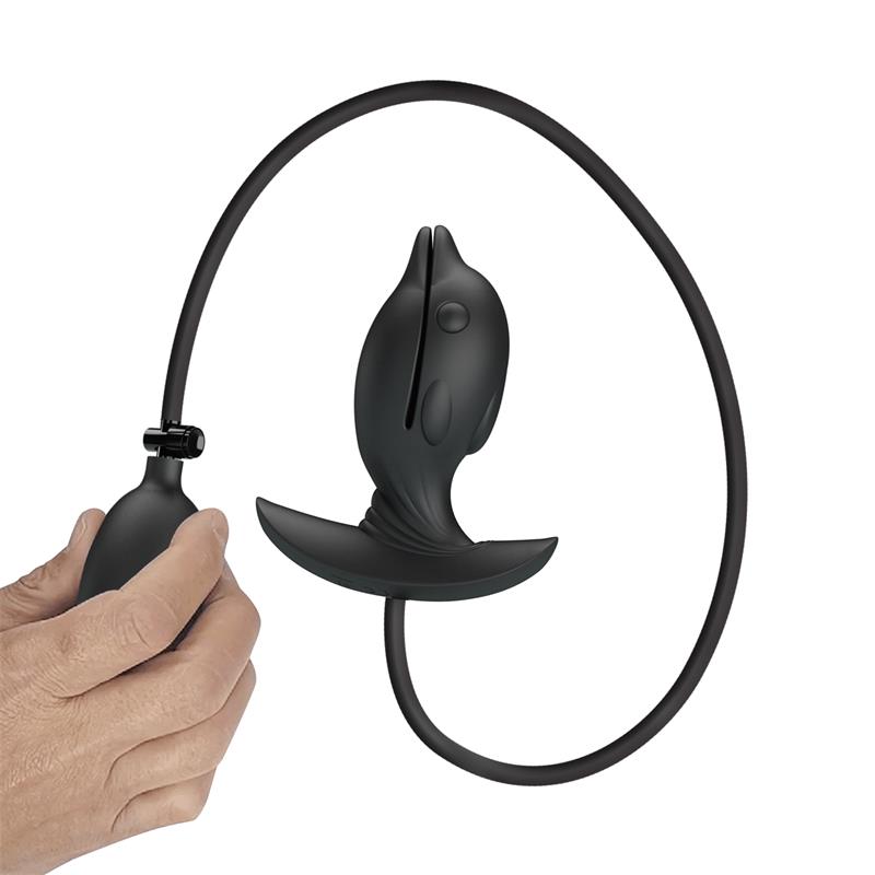 PRETTYLOVE Hanson Opblaasbare Anale Plug met Vibratie