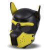 hound-neoprene-dog-hound-removable-muzzle-blackyellow-one-size (1) INTOYOU BDSM LINE Hond Neopreen Muilkorf