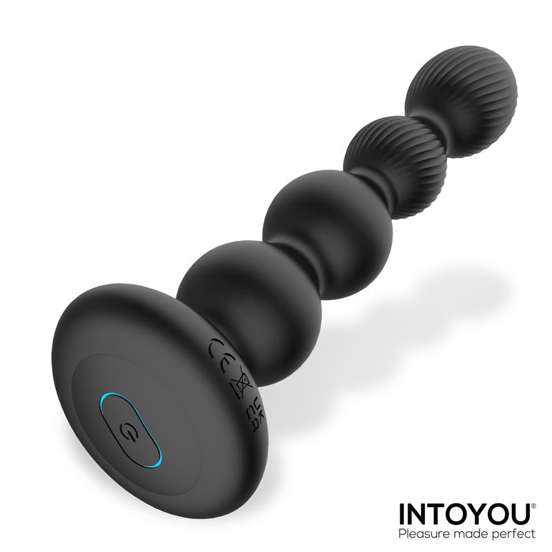 INTOYOU Mouve Anale Plug met Golven en Trillen, inclusief Afstandsbediening en 2 Motoren
