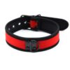 neoprene-puppy-collar-adjustable-red (1) A-GUSTO Neopreen Puppyhalsband Verstelbaar Rood