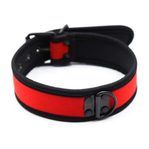 A-GUSTO Neopreen Puppyhalsband Verstelbaar Rood