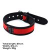 neoprene-puppy-collar-adjustable-red (6) A-GUSTO Neopreen Puppyhalsband Verstelbaar Rood