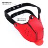 A-GUSTO Neopreen Puppy Gezichtsmasker Rood