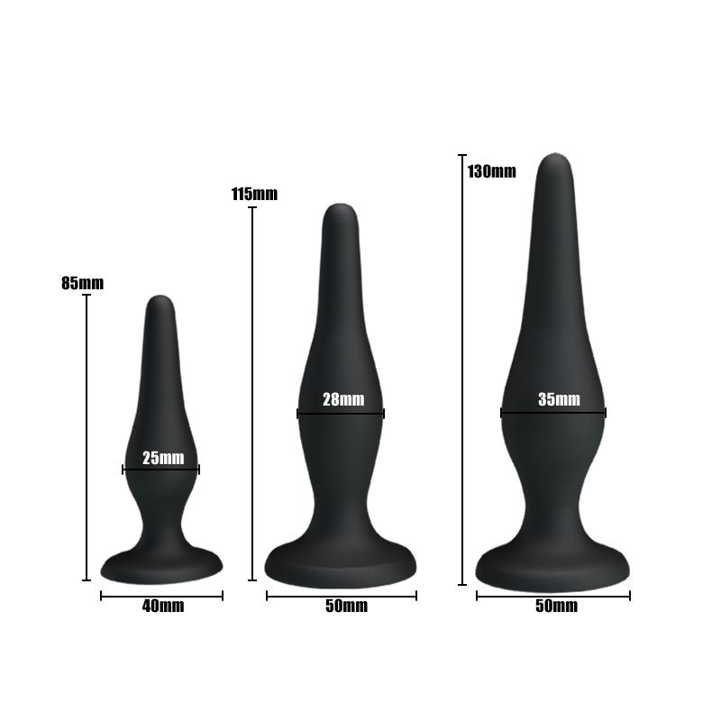 pack-3-butt-plug-mini-anal-kit (5) PRETTYLOVE Set van 3 Butt Plug Mini Anale Set