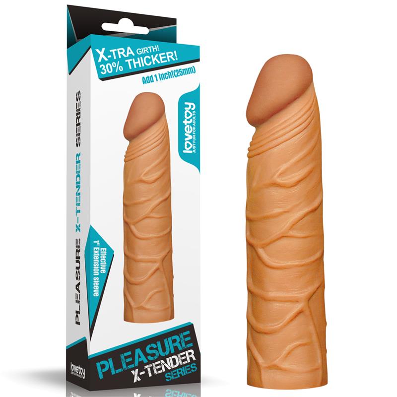 LOVETOY Penis Sleeve Pleasure X Tender Brown
