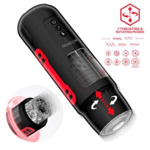 NTOYOU Pyro Geavanceerde Masturbator met Stoot-, Rotatie- en Kreungeluiden