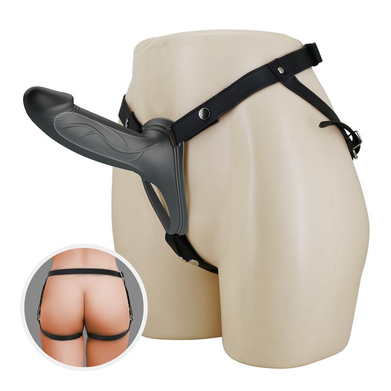 london-universal-strap-on-harness-with-hollow-dildo-66 PRETTYLOVE London Universeel Strap-On Harnas met Holle Dildo 6.6"