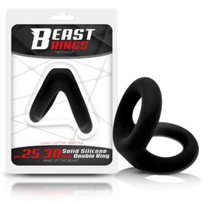BEAST RINGS Massieve siliconen dubbele penisring 2,5 / 3 cm