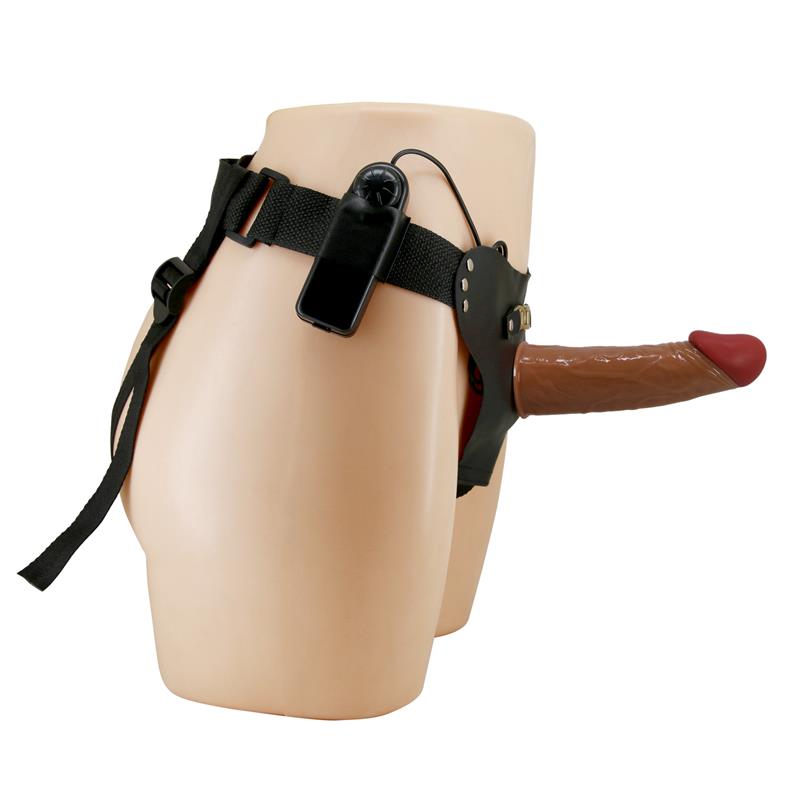 PRETTYLOVE Strap-on met holle dildo, vibratie en afstandsbediening Starks